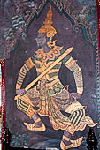 Detail from a mural painting with a 'Ramakien' motif - Thai version of the Indian Ramayana - from the temple complex of the Emerald Buddha, Bangkok (late 18th century) 